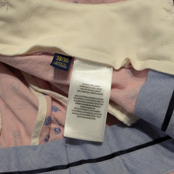 Polo Golf 38 x 30 pink & blue ladybug classic stretch chinos Ralph Lauren - Picture 11 of 13